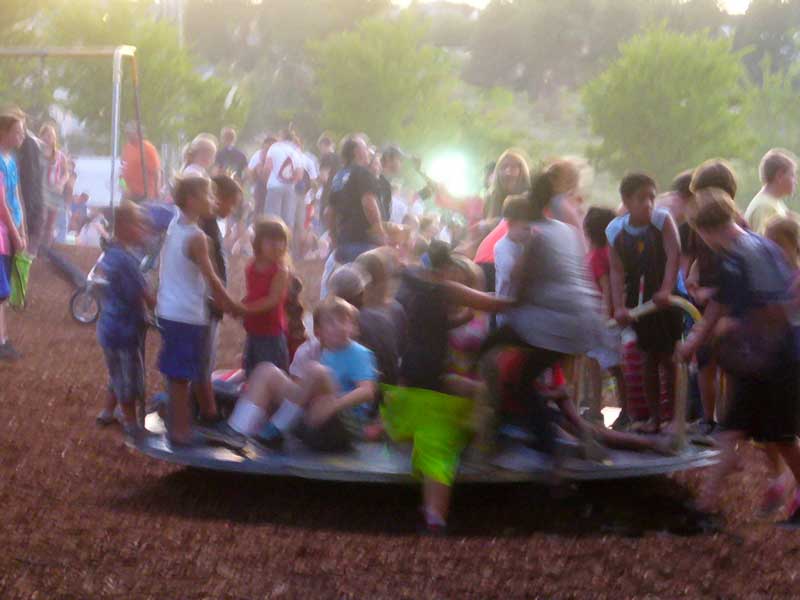 Merry go round at MooScience.